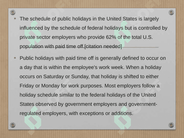 American holidays 2