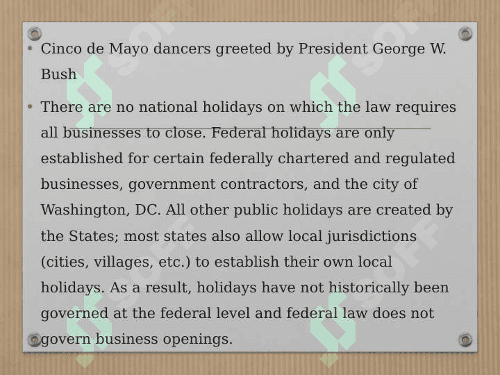 American holidays 5