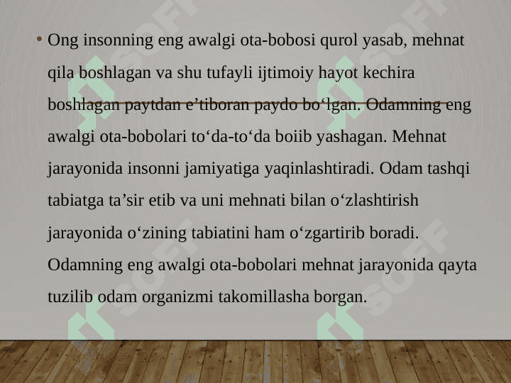 shaxsning evolutsion jihatdan rivojlanishi 4