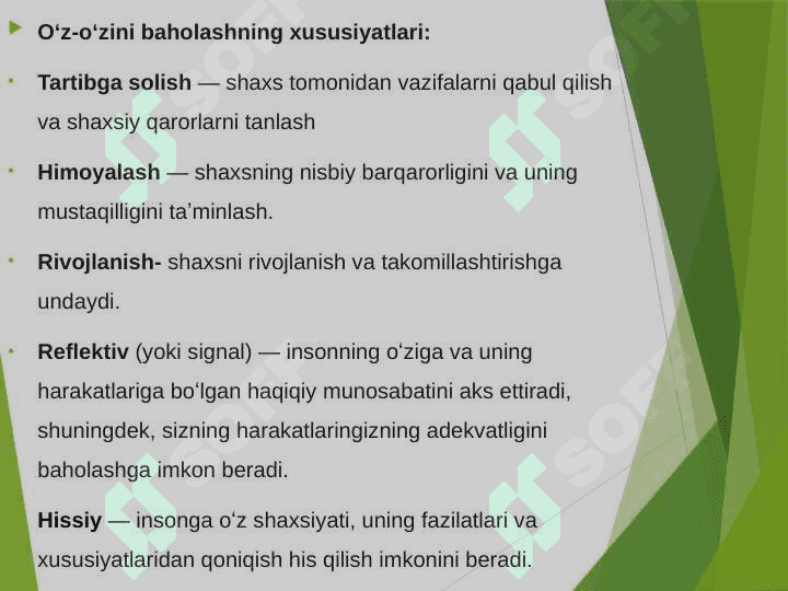 Shaxsni baholash. Shaxsni tadqiq etish 2