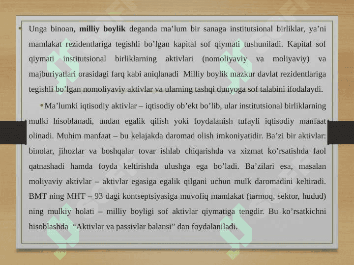 Milliy boylik statistikasi 3