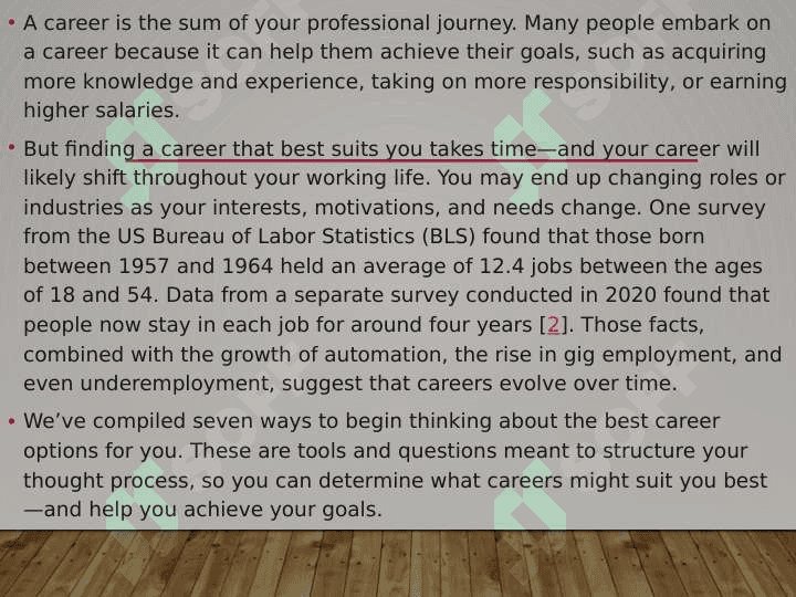 Choosing a Career 2