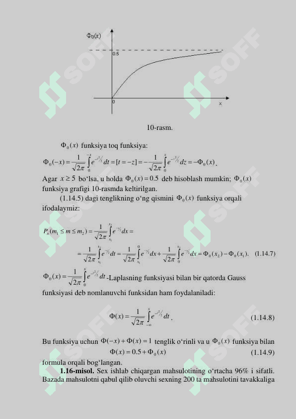 Muavr - Laplasning lokal va integral lim teoremalari. Puasson teoremasi. 4
