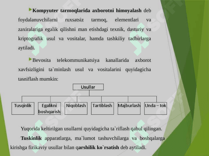 Kompyutеr tarmoqlarida zamonaviy himoyalash usullari va vositalari 2