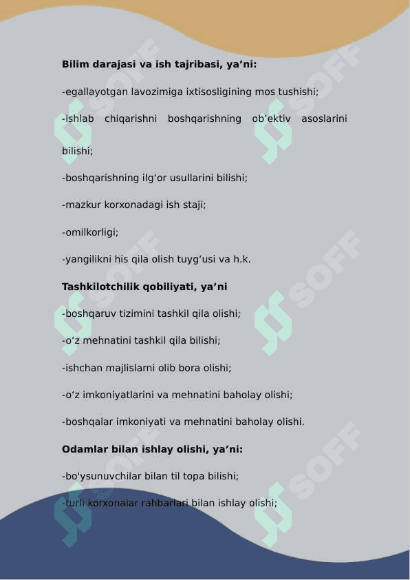 Xodimlarni tanlash ularga baho berish usullari 3