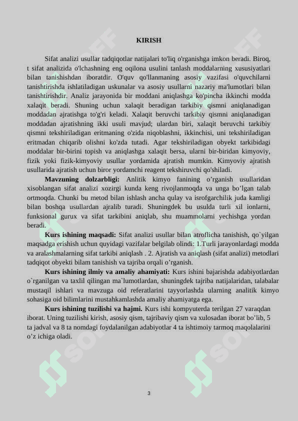 AJRATISH VA ANIQLASH (SIFAT ANALIZI) METODLARI 3