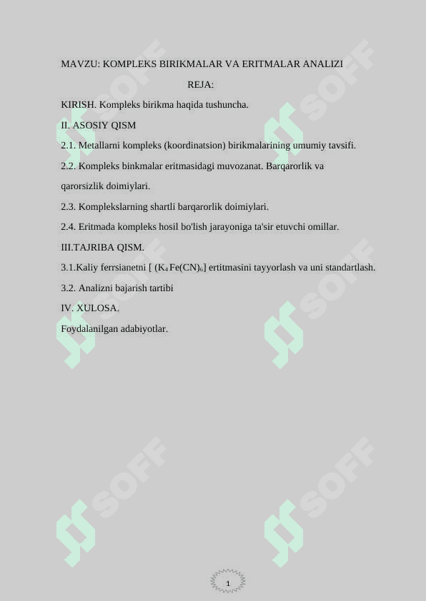KOMPLEKS BIRIKMALAR ERITMALARI ANALIZI 2