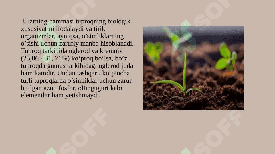 Tuproqlarning ifloslanishi va ularni oldini olish yo’llari 8