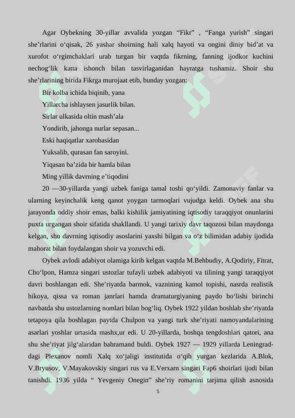 Bolalik” qissasi avtobiografik asar sifatida 5