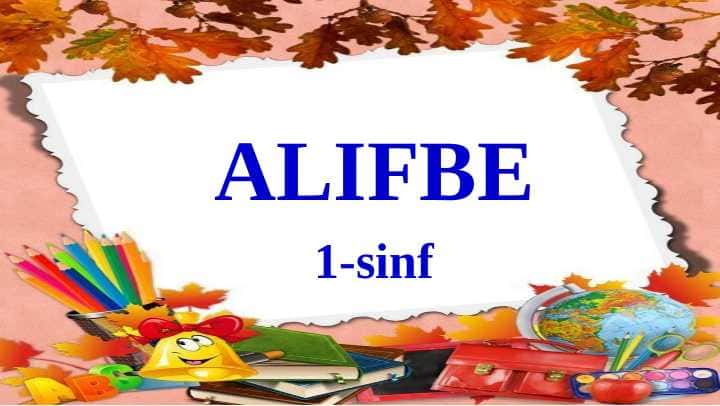 Alifbe O'o' tovushi va O'o'  harfini mustahkamlash