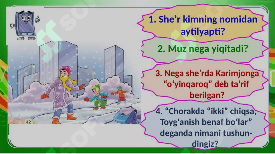 3-sinf.Ona tili. Antarktida. Muz nega yiqitadi 4