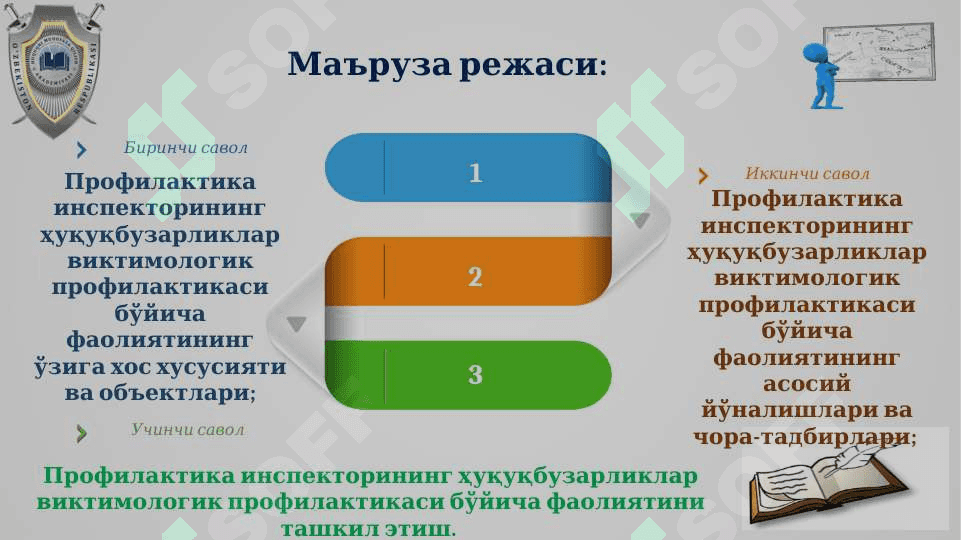 ПРОФИЛАКТИКА ИНСПЕКТОРЛАРИНИНГ ҲУҚУҚБУЗАРЛИКЛАР ВИКТИМОЛОГИК ПРОФИЛАКТИКАСИ БЎЙИЧА ФАОЛИЯТИ 2