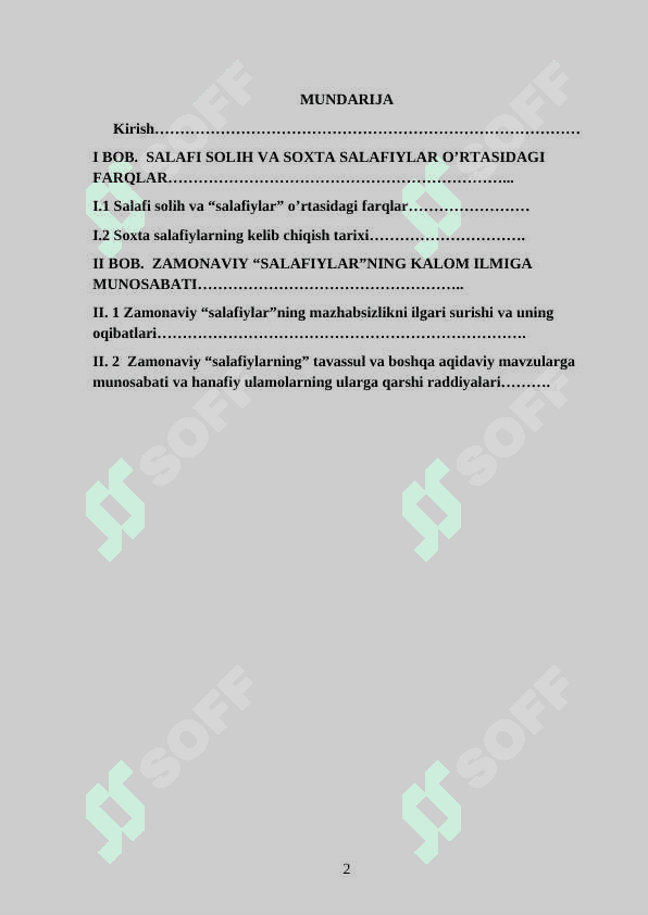 Zamonaviy salafiylarning kalom ilmiga munosabati 2