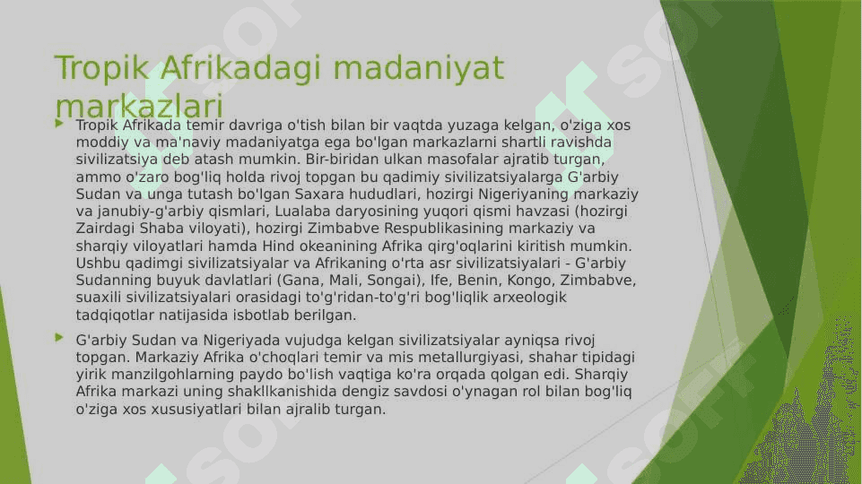Qadimgi Afrika va Janubiy Arabiston sivilizatsiyalari 6