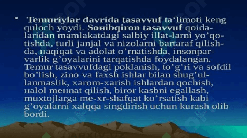 Temuriylar davrida tasviriy, amaliy va musiqa sa’nati 8