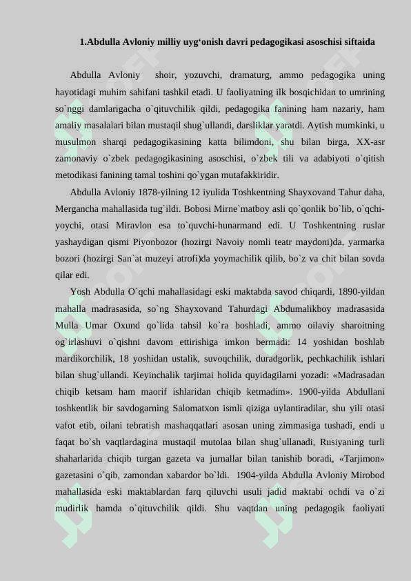 Abdulla Avloniy asarlarida milliy tarbiya masalalari 6