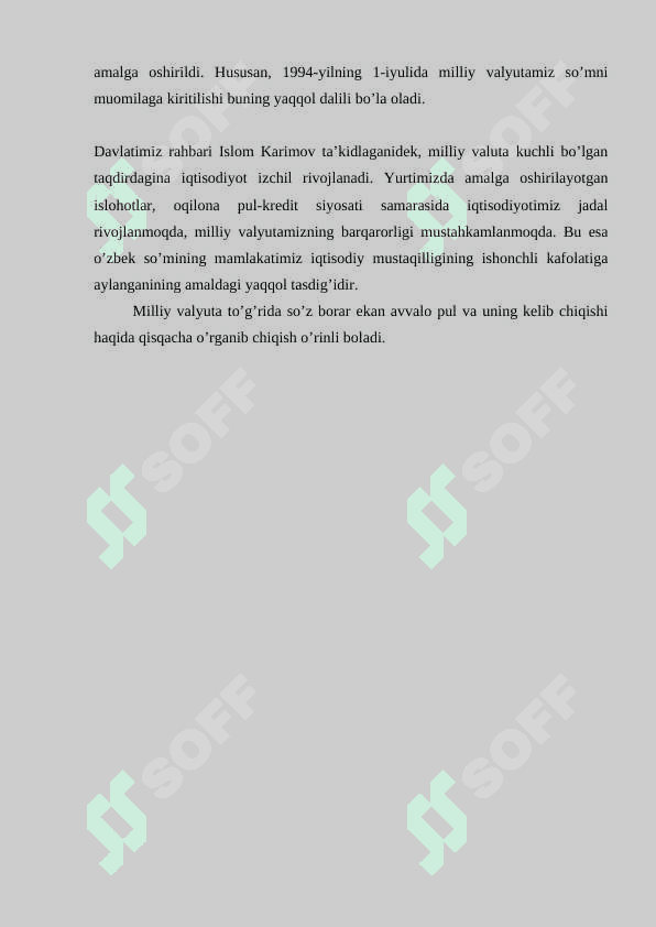 Pul nazariyalari va muvozanatli qarashlari 4