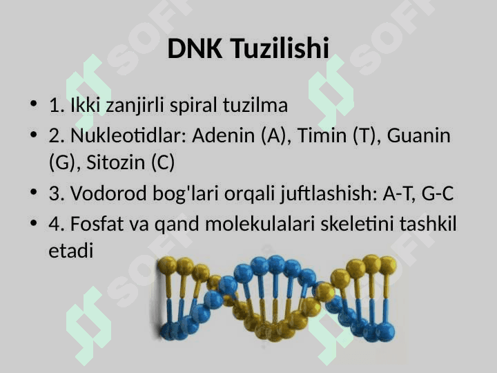 Irsiyatning molekulyar asoslari 7