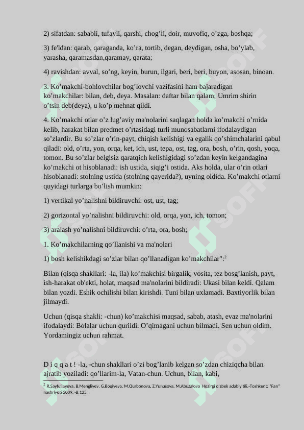 Yordamchi so’zlar haqida 6