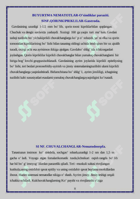 O’simliklarda parazitlik qiluvchi chuvalchanglar 8