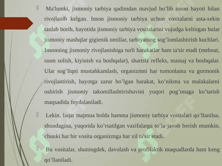 Jismoniy tarbiya vositalari 3