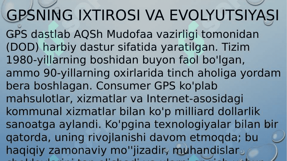 GPS qurilmasini o’rganish 5