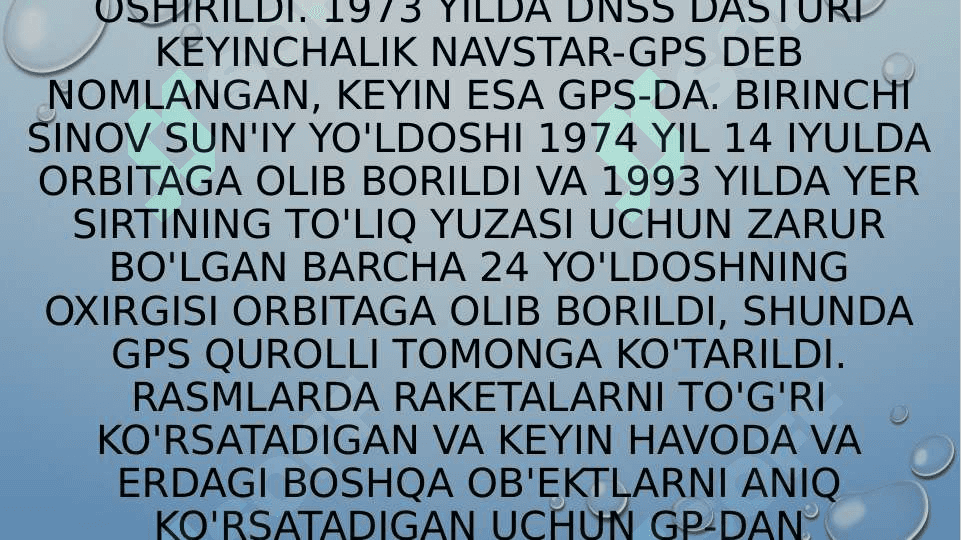 GPS qurilmasini o’rganish 8