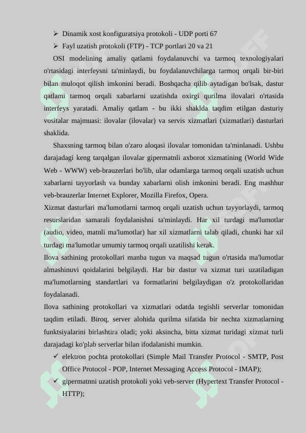 AMALIY POG’ONA PROTOKOLLARI VA XIZMATLARI 4