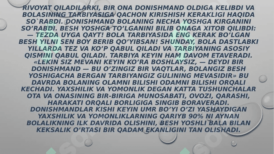 Ota onalar BILAN OLIB BORILADIGON ISHLAR 4