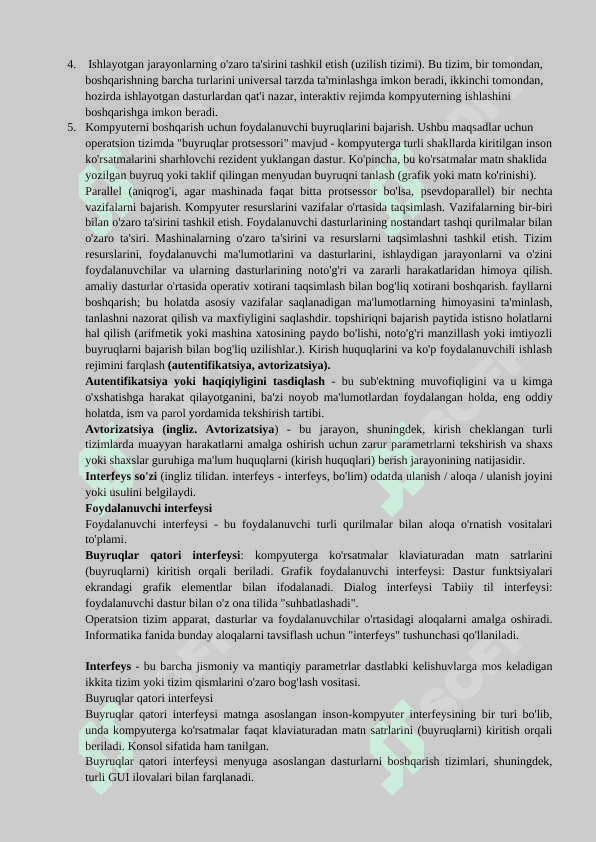WINDOWS OPERATSION TIZIMIDA FOYDALANUVCHILAR VA ULARNING VAKOLATLARINI BOSHQARISH 2