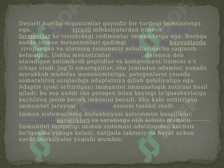IMMUN TIZIMINI SHAKILLANISHI VA YOSHGA QARAB O’ZGARISHI 4