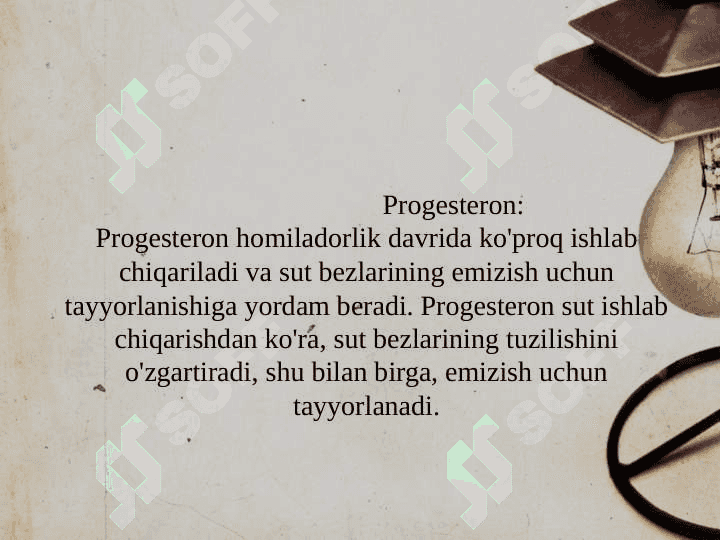 Sut bezlari faoliyatining boshqariluvi, sut bezlarining yoshga qarab o'zgarish 8