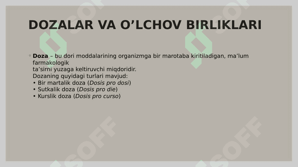 Farmakologiya faniga kirish. Farmakopeya 3