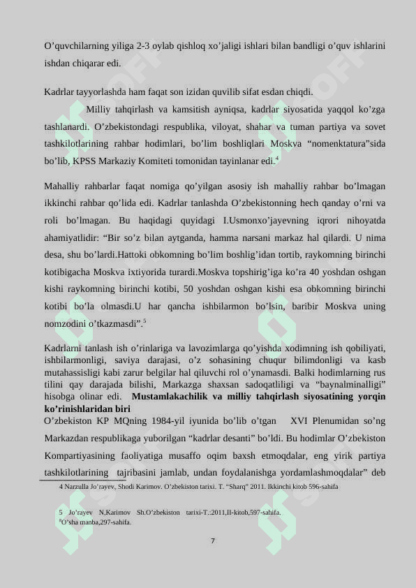 XX asrning 80-90-yillaridagi tarixiy jarayonlarni adabiyotlarda yoritilishi 7