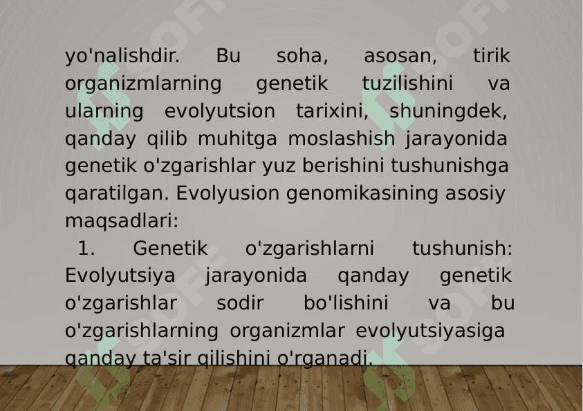 8-Mavzu: Populyatsion genomika. 8