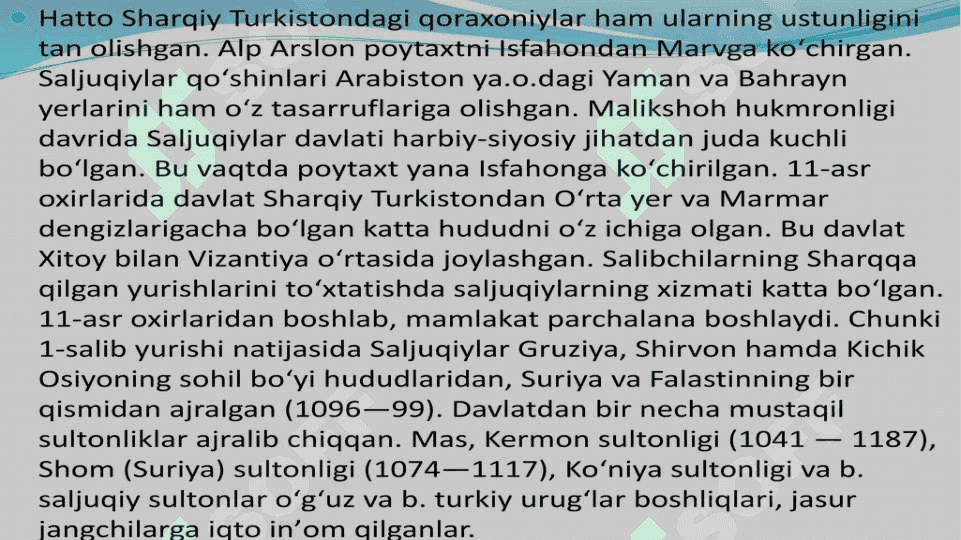 Saljuqiylar shajarasi 3
