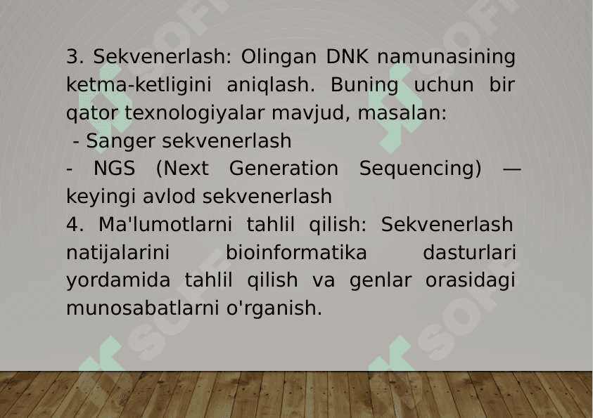 14-Mavzu: Gen va genomlarni sekvenirlash. 5