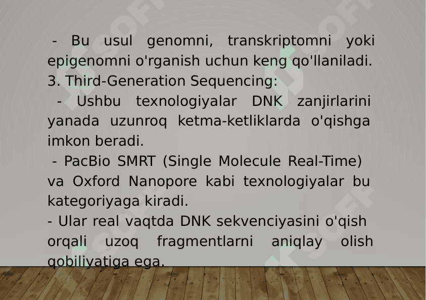 14-Mavzu: Gen va genomlarni sekvenirlash. 8