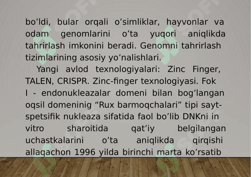 15-Mavzu: Genlarni tahrirlash. 5