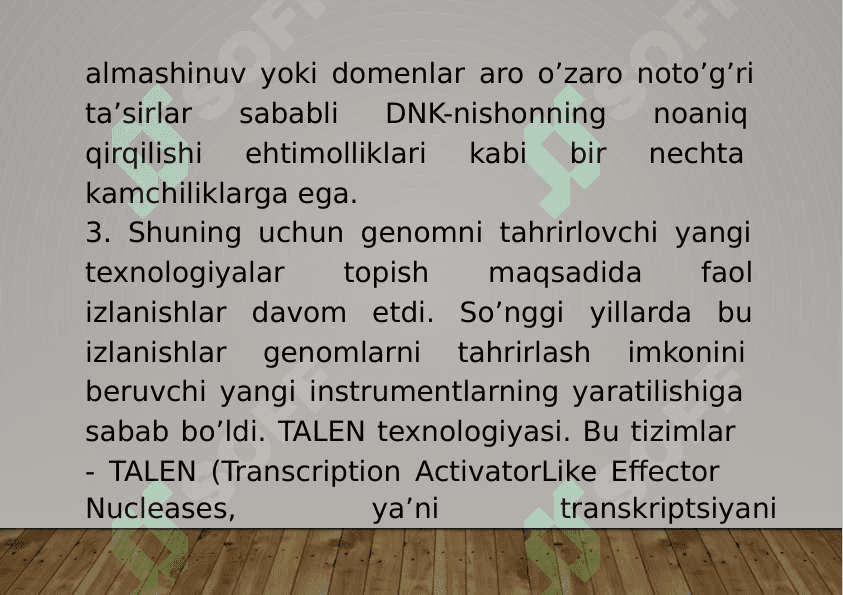15-Mavzu: Genlarni tahrirlash. 7