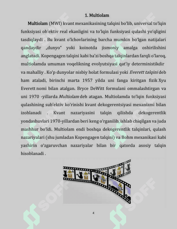 Ko’p olamlilik talqini 3 4