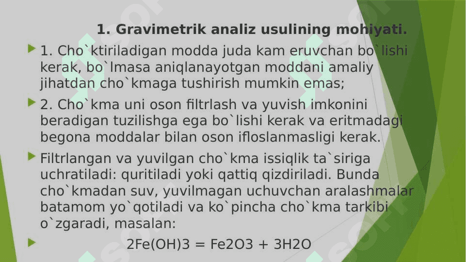 ANALIZNING GRAVIMETRIK VA TITRIMETRIK METODLARI 3