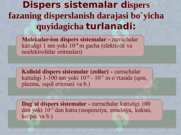 DISPERS SISTEMALARNI FIZIK-KIMYOSI 4