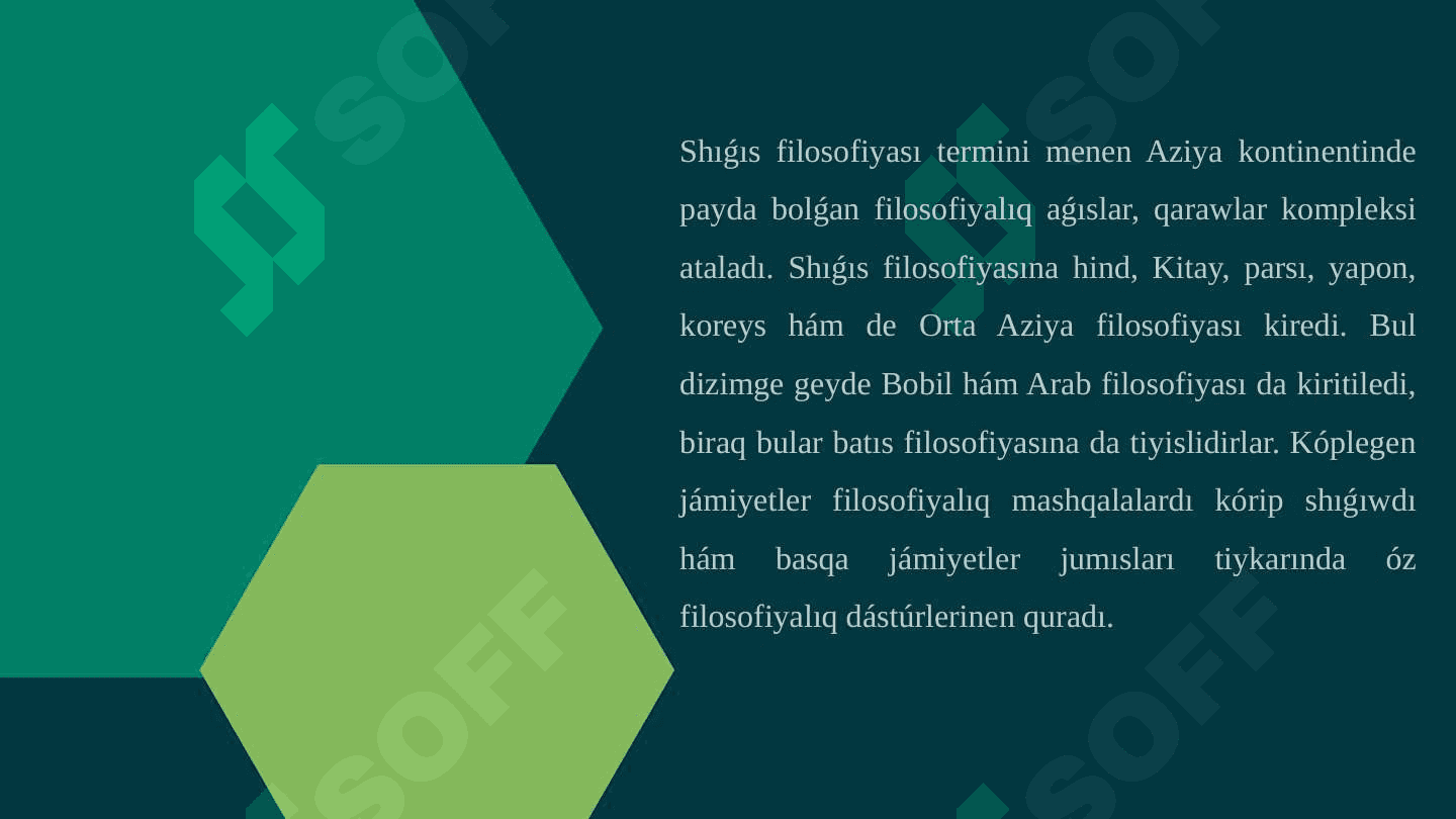 Shıģıs filosofiyası 2