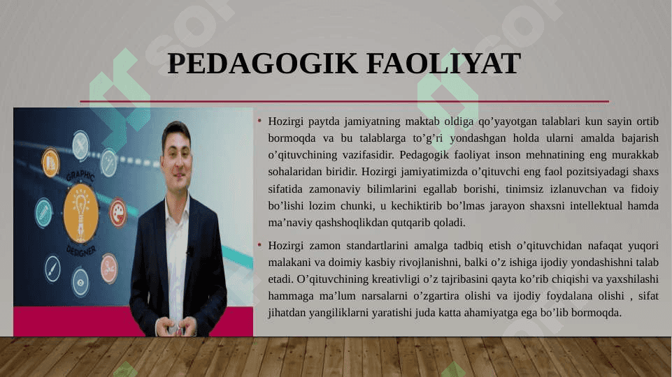 Pedagogik faoliyatida kereativlikning o’rni 4