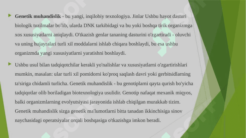 Gen muhandisligi yordamida noyob oqsillarni sintezlash 2