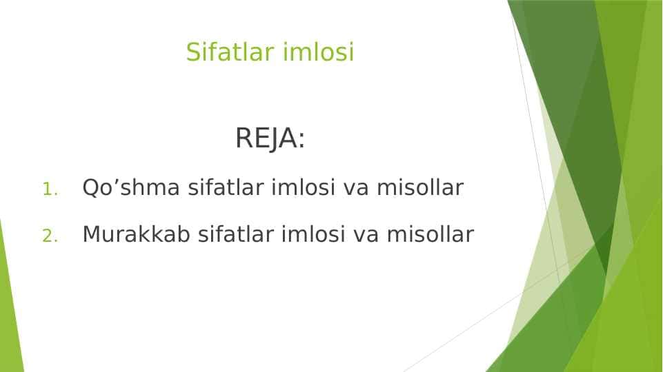 Sifatlar imlosi