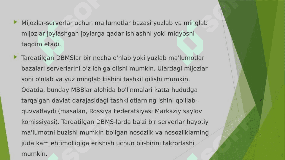 Ma'lumot bazasi tizimining arxitekturasi 8
