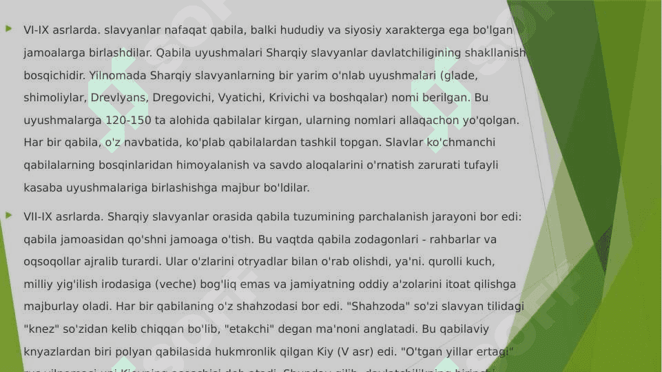 Slavyan xalqlari tarixi 8