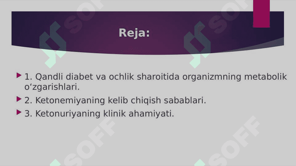 Qandli diabet va ochlikda ketonuriya va ketonemiya 2
